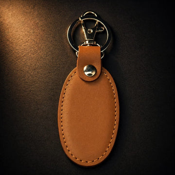 Cowry Leather Keychain