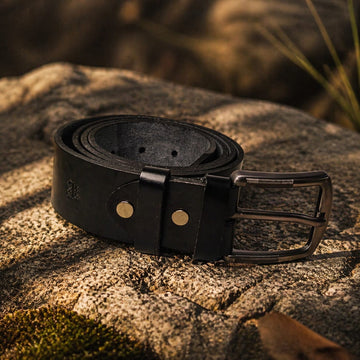 Men’s 40mm Laminated Leather Belt – Denim Wear