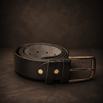Men's Premium Stylish Leather Belt – 40mm Wide for Jeans & Casual Wear
