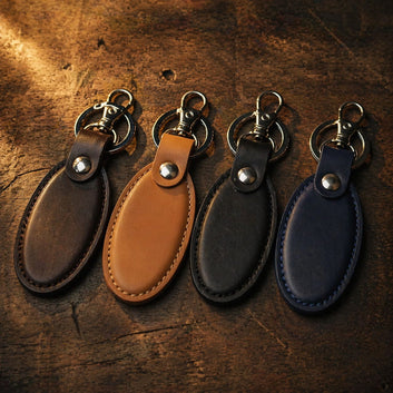 Cowry Leather Keychain