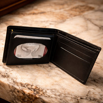 Crocodile Texture Cow Leather Wallet