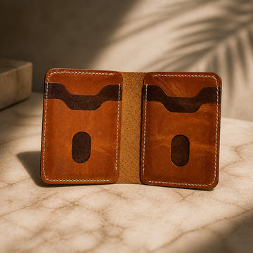 Pull-Up Leather Card Holder