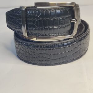 CrocLux 2-in-1 Leather Belt – Crocodile Texture