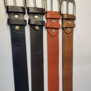 Durable One-Piece Cow Leather Belt – 35mm – Ideal for Dress & Casual Wear