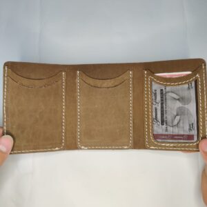 Heritex 3-Fold Leather Wallet – Pull-Up Vintage