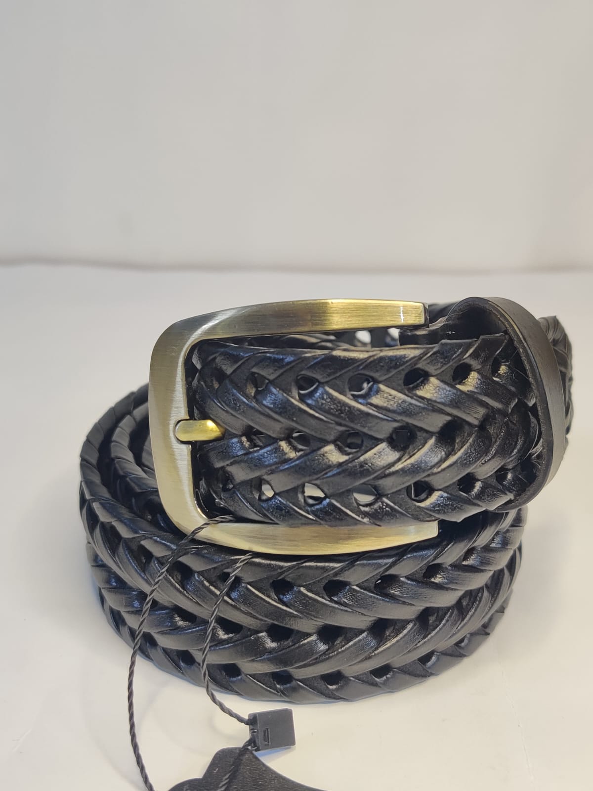 Men’s Premium Braided Cow Leather Belt – Chatai Woven Design - Image 2