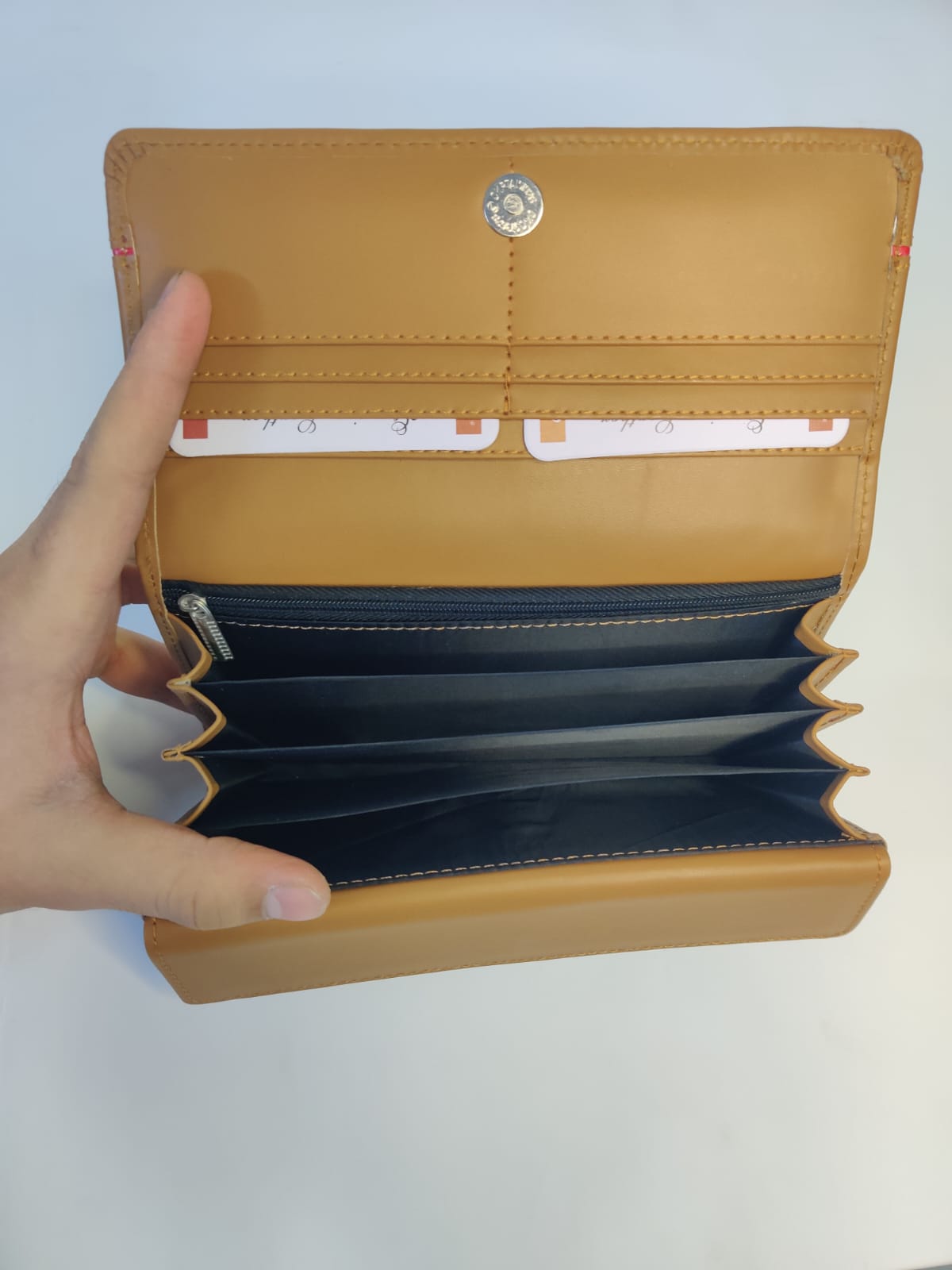 Ladies Crocodile Texture Cow Leather Clutch – Premium Finish - Image 2