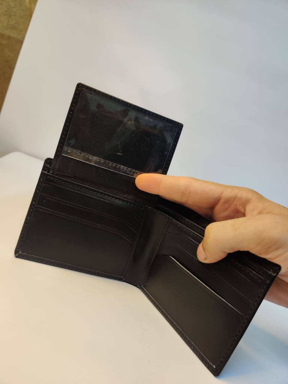 Small Size Compact Cow Leather Wallet - Image 4