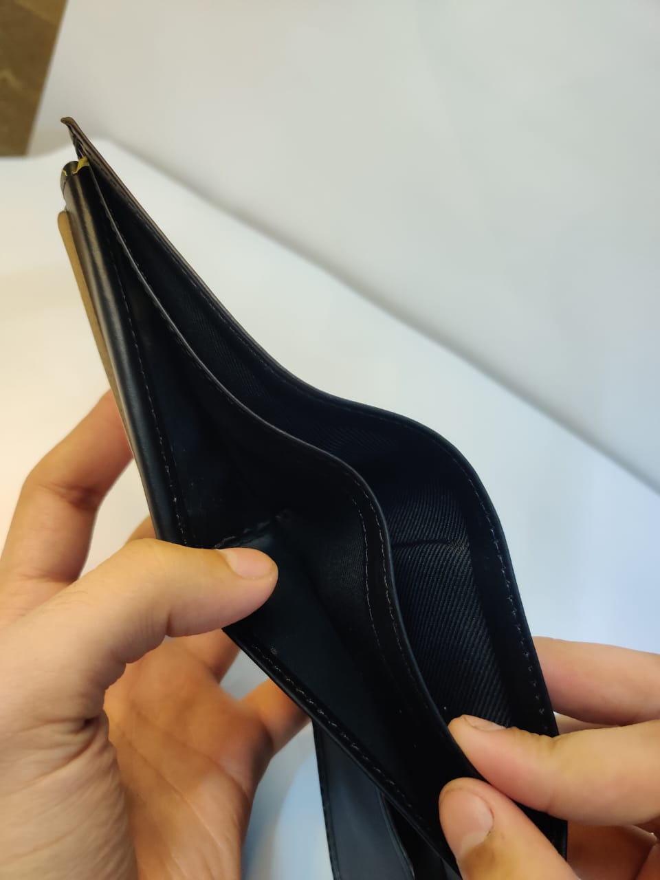 Small Size Compact Cow Leather Wallet - Image 3