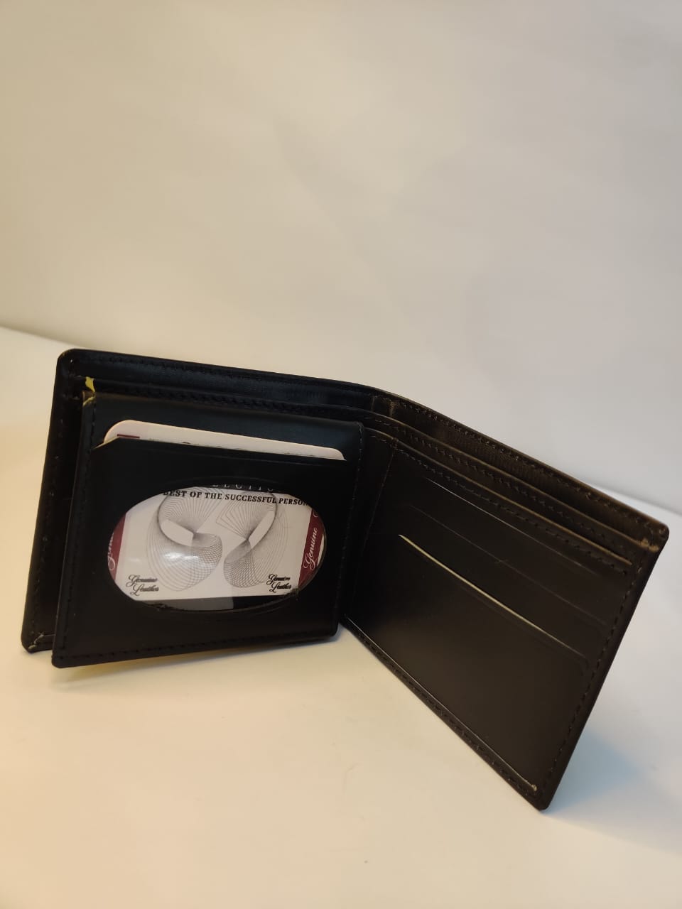 Small Size Compact Cow Leather Wallet - Image 2