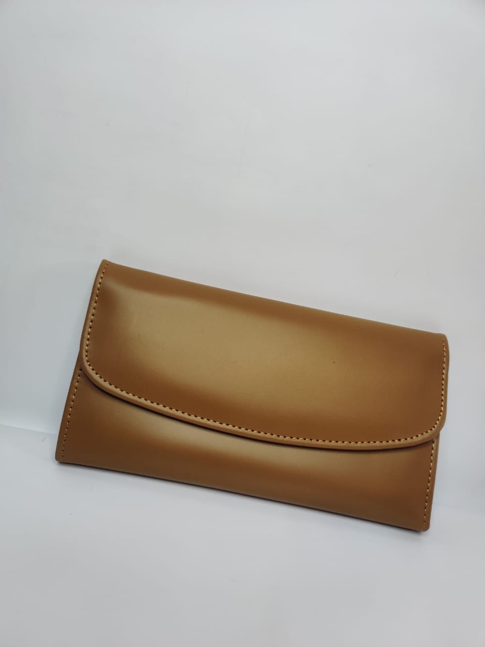 Ladies 3-Fold Cow Leather Wallet – Elegant Clutch, Premium Finish - Image 8