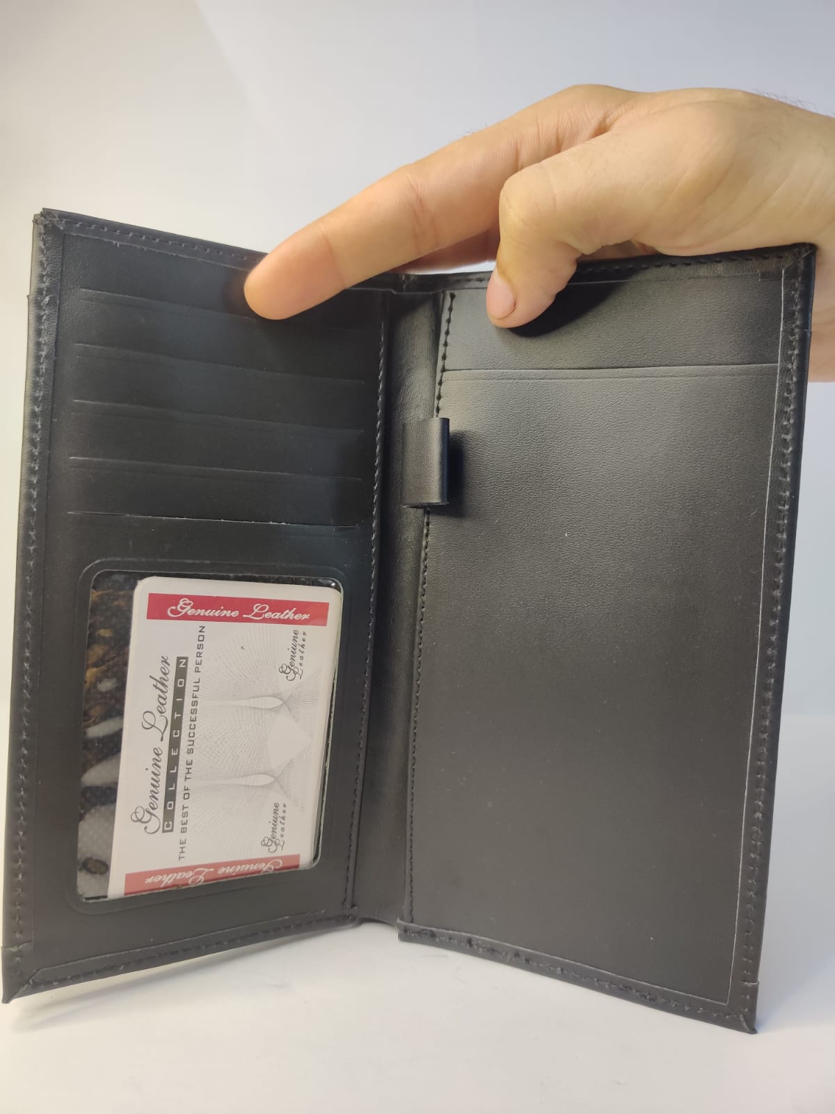 Multi-Functional Long Mobile Wallet with Pen & Pad Holder - Image 2