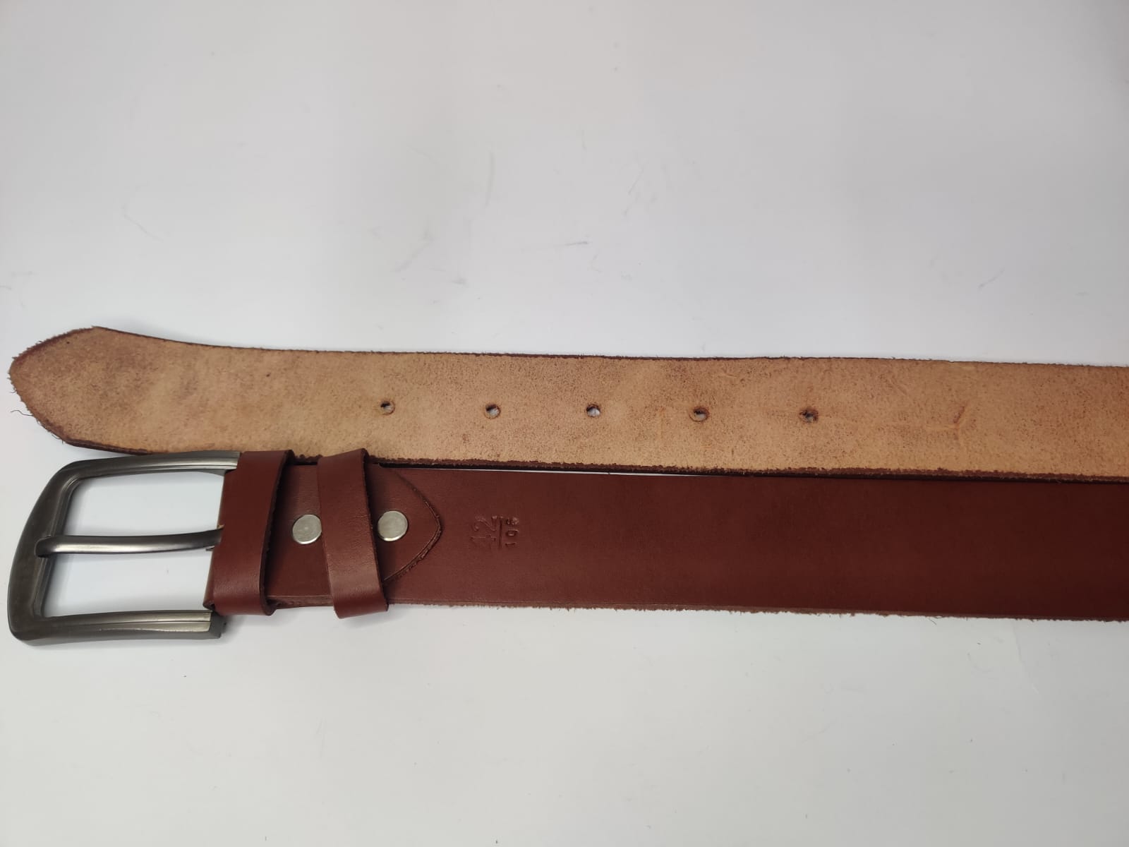 Men’s 35mm Leather Belt with Laminated Finish – Dress & Casual - Image 3